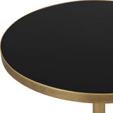 Accent Table Comet Geometric Bronze Accent Table
