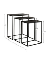 Accent Table Coreene Iron Nesting Tables S/3