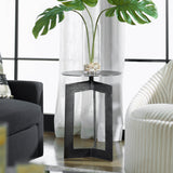 Accent Table Deltoid Gunmetal Accent Table