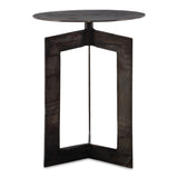 Accent Table Deltoid Gunmetal Accent Table