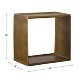 Accent Table Derwent Antique Brass Side Table
