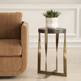 Accent Table Drew Brass Accent Table