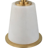 Accent Table Edifice White Marble Drink Table