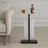 Accent Table Elements Bubble Glass Accent Table