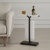 Accent Table Elements Bubble Glass Accent Table