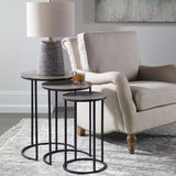 Accent Table Erik Metal Nesting Tables // Set of 3
