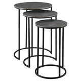 Accent Table Erik Metal Nesting Tables // Set of 3