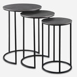Accent Table Erik Metal Nesting Tables // Set of 3
