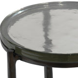 Accent Table Eternity Iron & Glass Accent Table