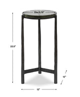 Accent Table Eternity Iron & Glass Accent Table