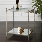 Accent Table Gannon Mirrored Glass End Table