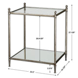 Accent Table Gannon Mirrored Glass End Table