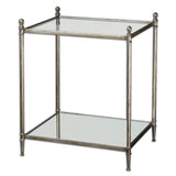 Accent Table Gannon Mirrored Glass End Table