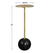 Accent Table Gimlet Brass Drink Table