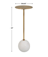 Accent Table Gimlet White Drink Table