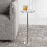 Accent Table Groove Crystal Drink Table