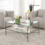 Accent Table Henzler Mirrored Steel Coffee Table
