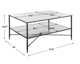 Accent Table Henzler Mirrored Steel Coffee Table