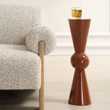 Accent Table Hepler Gloss Terracotta Drink Table