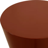 Accent Table Hepler Gloss Terracotta Drink Table