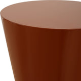 Accent Table Hepler Gloss Terracotta Drink Table