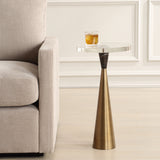 Accent Table Holton Tapered Brass Accent Table