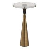 Accent Table Holton Tapered Brass Accent Table