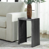 Accent Table In The Groove Aluminum Accent Table