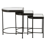 Accent Table India Black Nesting Tables, S/3