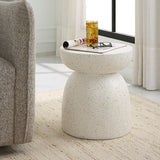 Accent Table Inhale Cast White Accent Table