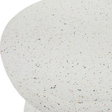 Accent Table Inhale Cast White Accent Table