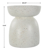 Accent Table Inhale Cast White Accent Table