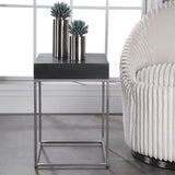 Accent Table Jase Black Concrete Accent Table