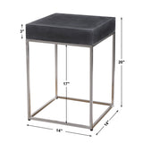 Accent Table Jase Black Concrete Accent Table
