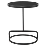 Accent Table Jessenia Black Marble Accent Table