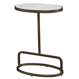 Accent Table Jessenia White Marble Accent Table