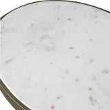 Accent Table Jessenia White Marble Accent Table