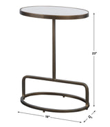 Accent Table Jessenia White Marble Accent Table
