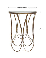 Accent Table Kalindra Gold Accent Table