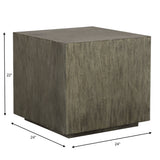 Accent Table Kareem Modern Gray Side Table