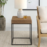 Accent Table Laramie Rustic Rope Accent Table