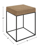 Accent Table Laramie Rustic Rope Accent Table