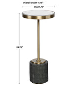 Accent Table Laurier Mirrored Accent Table