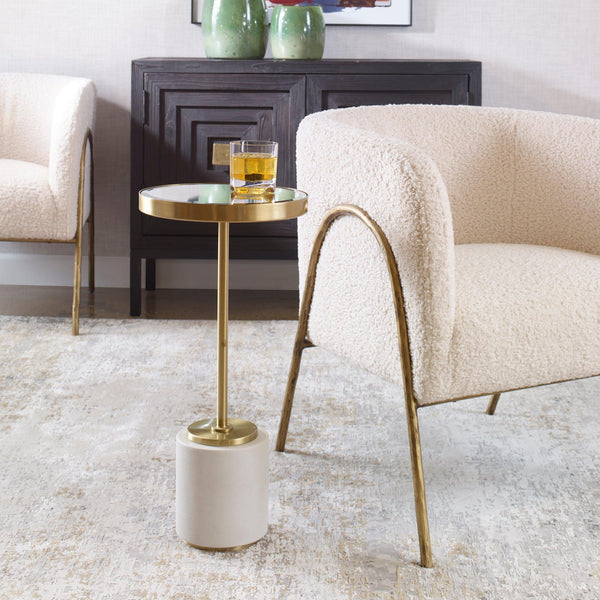 Accent Table Laurier White Drink Table 
