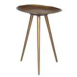 Accent Table Lily Pad Antique Brass Accent Table