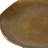 Accent Table Lily Pad Antique Brass Accent Table