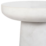 Accent Table Lirra White Marble Drink Table