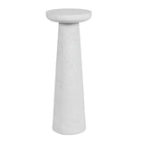 Accent Table Lirra White Marble Drink Table