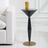Accent Table Luster Navy Blue Accent Table