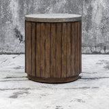 Accent Table Maxfield Wooden Drum Side Table